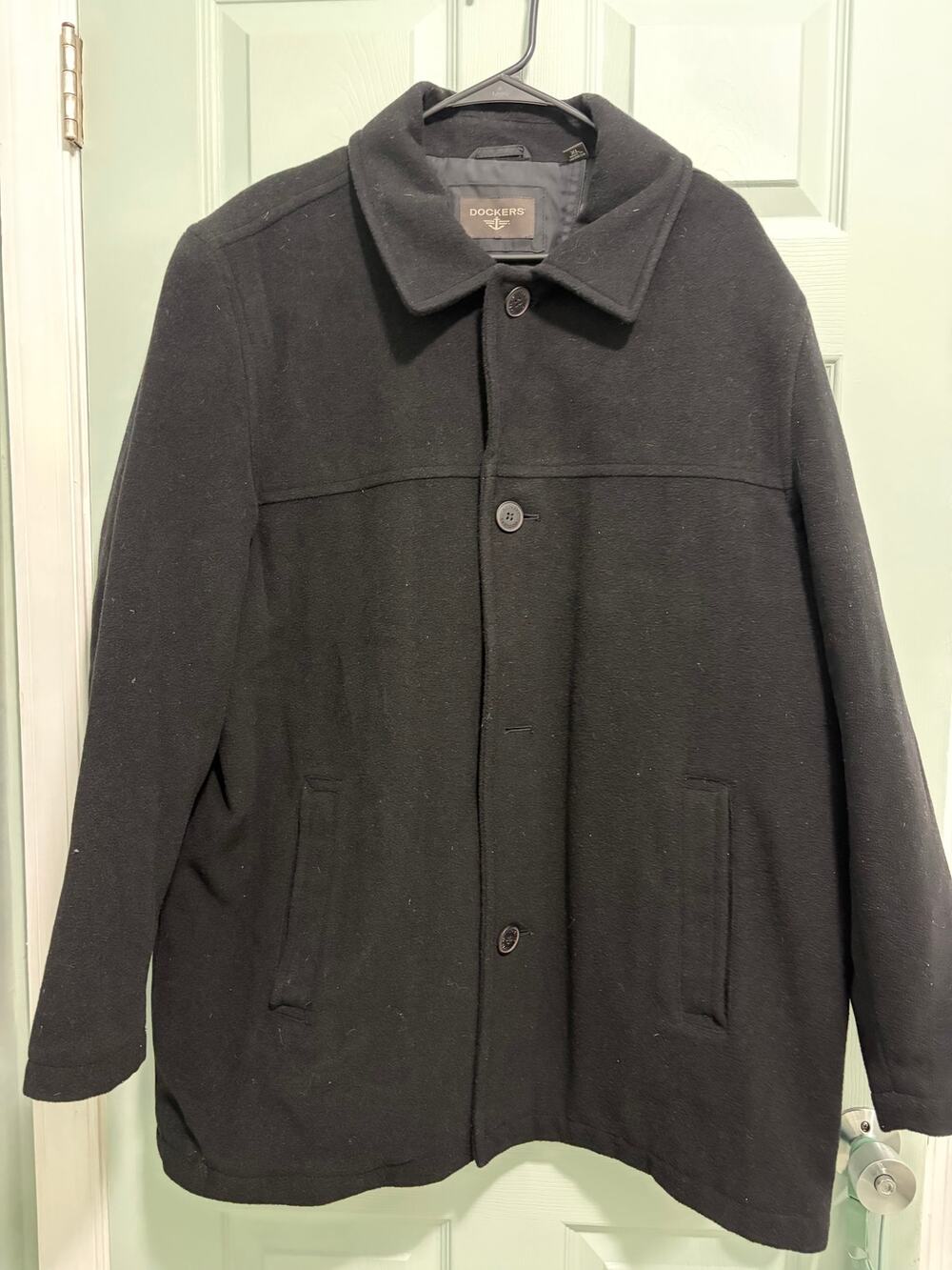 Docker's Men's Black Coat Size XL